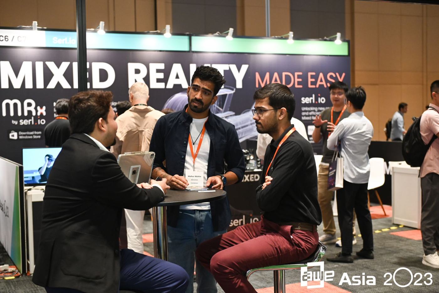 Mixed reality demo booth at AWE Asia 2023