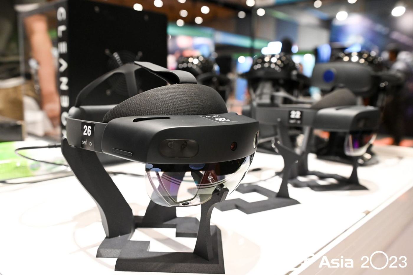 Mixed reality headsets on display at AWE Asia 2023